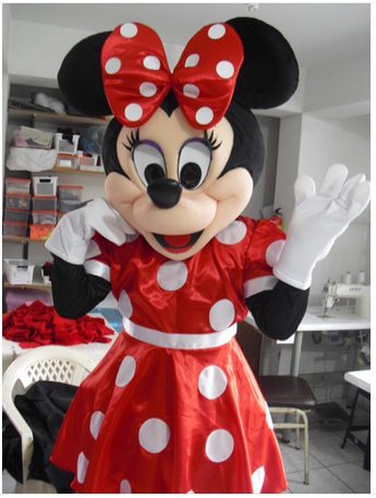 Fantasia Mascote Minnie Super Luxo Fantasia Mascote Minnie Super Luxo