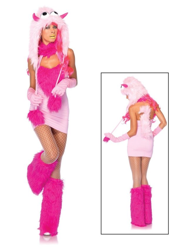 Fantasia Monstro Feroz Pink Adulto Feminino Fantasia Monstro Feroz Pink Adulto Feminino