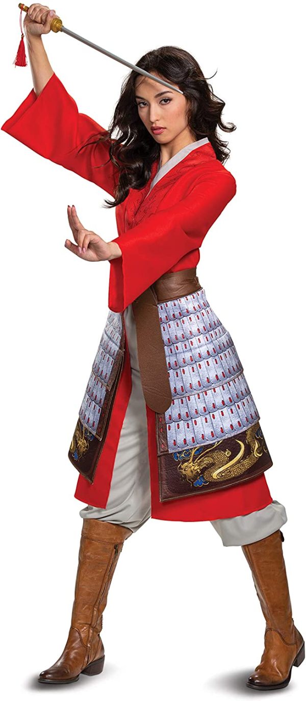 Fantasia Mulan Brilhante Clássica Adulto Super Luxo Fantasia Mulan Brilhante Clássica Adulto Super Luxo