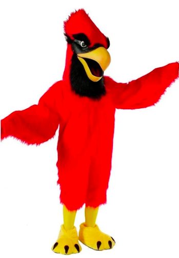 Fantasia Pássaro Vermelho Mascote Fantasia Pássaro Vermelho Mascote
