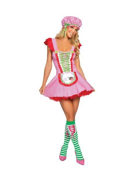 Fantasia Sexy Adulto Feminino Moranguinho Luxo Fantasia Sexy Adulto Feminino Moranguinho Luxo