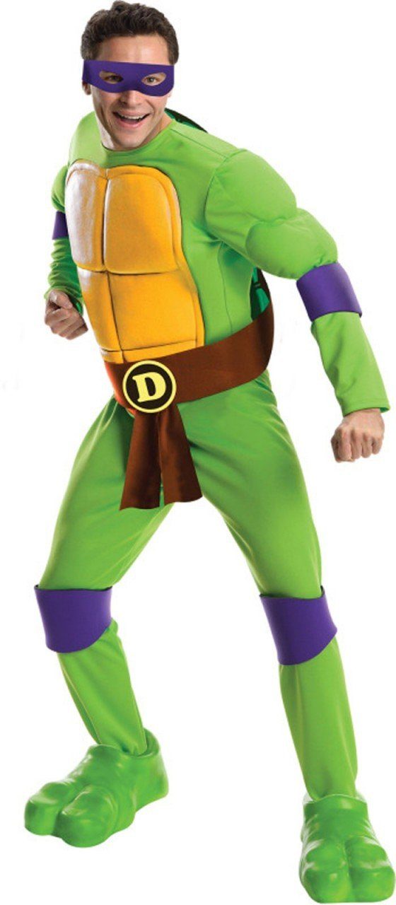 Fantasia Tartarugas Ninja Adulto Luxo Donatelo com Músculos Fantasia Tartarugas Ninja Adulto Luxo Donatelo com Músculos