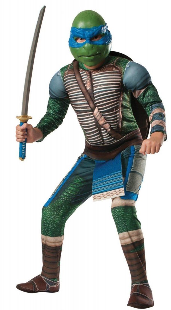 Fantasia Tartarugas Ninja Luxo Leonardo com Músculos Adulto Fantasia Tartarugas Ninja Luxo Leonardo com Músculos Adulto