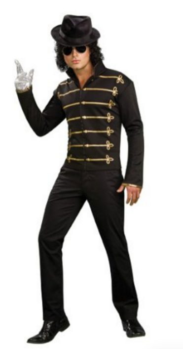 Jaqueta Michael Jackson Adulto Preta Clássica Jaqueta Michael Jackson Adulto Preta Clássica