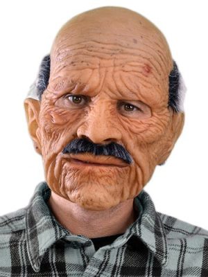 Máscara de Homem de Idade Velho Vovô Máscara de Homem de Idade Velho Vovô