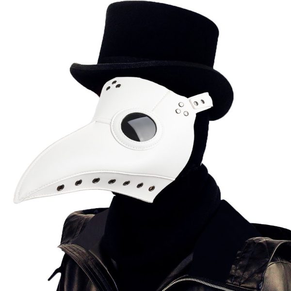 Máscara Doutor da Peste Negra Steampunk Adulto Branca Máscara Doutor da Peste Negra Steampunk Adulto Branca