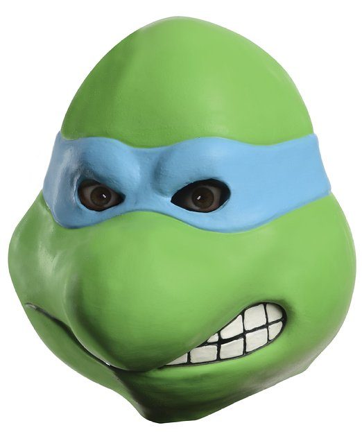 Máscara Tartaruga Ninja Leonardo Vinil Adulto Máscara Tartaruga Ninja Leonardo Vinil Adulto