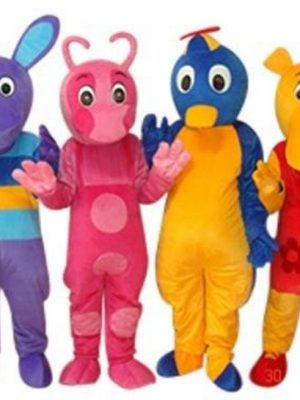 Mascote Backyardigans Adulto Pablo Uniqua Tasha Austin Mascote Backyardigans Adulto Pablo Uniqua Tasha Austin