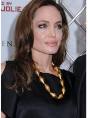 Peruca Angelina Jolie Celebridade Morena Cabelo Humano Remy Peruca Angelina Jolie Celebridade Morena Cabelo Humano Remy