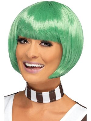 Peruca Anões Oompa Loopas Fabrica de Chocolate Adulto Luxo Peruca Anões Oompa Loopas Fabrica de Chocolate Adulto Luxo