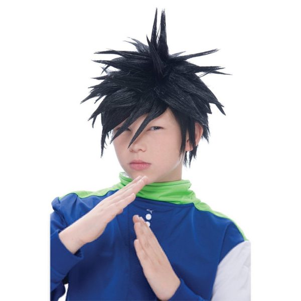 Peruca Cosplay Arrepiada Preta Peruca Cosplay Arrepiada Preta