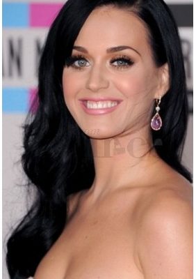 Peruca Katy Perry Celebridade Morena Cabelo Humano Remy