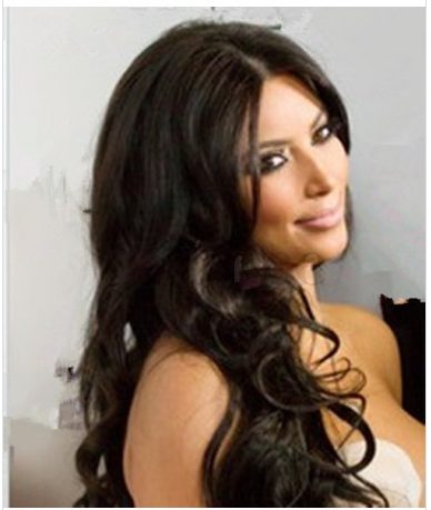 Peruca Kim Kardashian Celebridade Morena Cabelo Humano Remy Peruca Kim Kardashian Celebridade Morena Cabelo Humano Remy