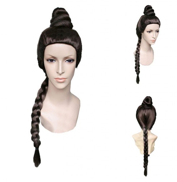 Peruca Princesa Leia Escrava Star Wars Adulto Feminino Peruca Princesa Leia Escrava Star Wars Adulto Feminino