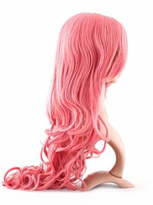 Peruca Rosa Ondulada Vocaloid Megurine Luka