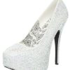 Sapato Adulto Meia Pata Branco Super Luxo