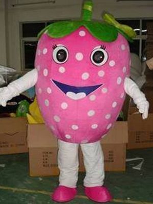 Fantasia Mascote Adulto Morango Luxo Fantasia Mascote Adulto Morango Luxo