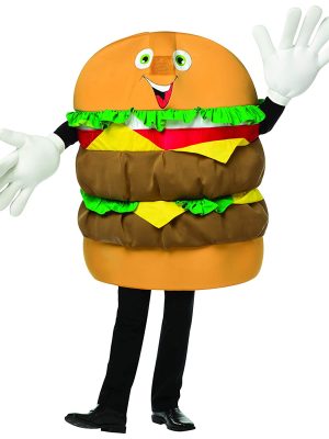 Mascote Hambúrguer Adulto Mascote Hambúrguer Adulto