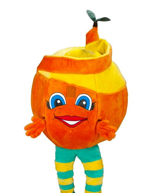 Mascote Laranja Aduto Mascote Laranja Aduto