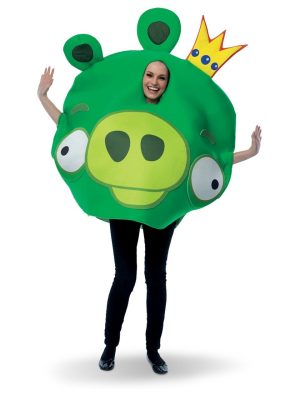Fantasia Angry Bird Porco Verde Adulto Fantasia Angry Bird Porco Verde Adulto