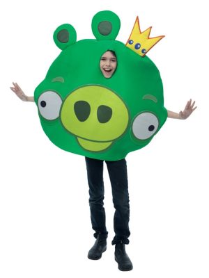 Fantasia Angry Bird Rovio Porco Verde Infantil Fantasia Angry Bird Rovio Porco Verde Infantil