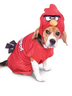 Fantasia para Cachorro Angry Birds Pássaro Vermelho