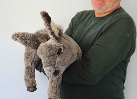 Boneco Fantoche Ventríloquo Jumento Luxo Boneco Fantoche Ventríloquo Jumento Luxo
