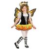 Fantasia Borboleta Laranja Infantil Luxo
