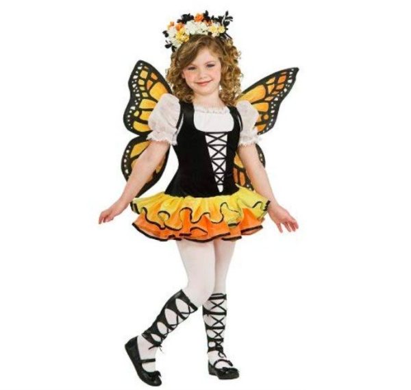 Fantasia Borboleta Laranja Infantil Luxo Fantasia Borboleta Laranja Infantil Luxo
