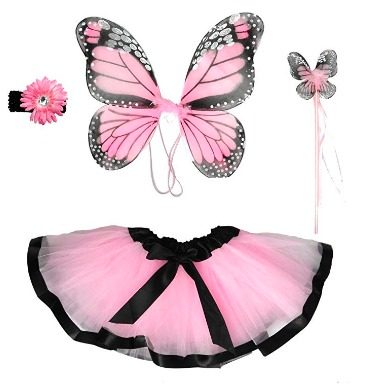 Fantasia Borboleta Rosa Infantil Luxo Fantasia Borboleta Rosa Infantil Luxo