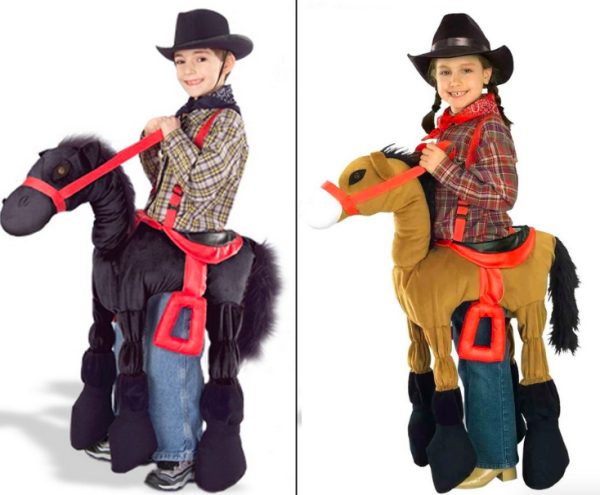 Fantasia Montar Cavalo Cowboy Infantil Marrom e Preto Fantasia Montar Cavalo Cowboy Infantil Marrom e Preto