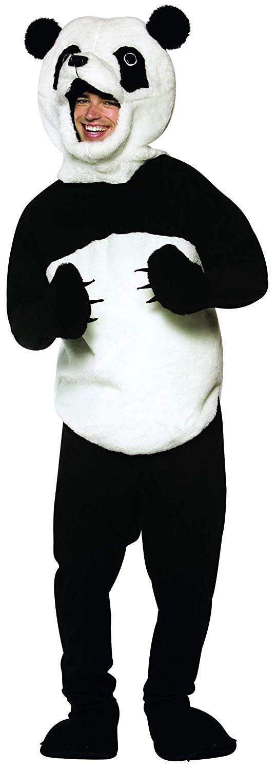 Fantasia Panda Mascote Adulto Real Fantasia Panda Mascote Adulto Real
