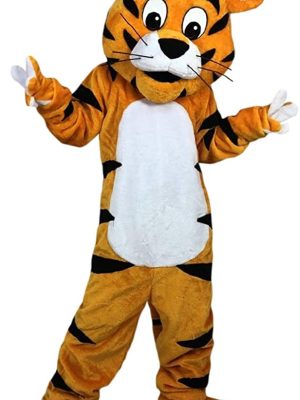 Fantasia Tigre Mascote Luxo Alegre Fantasia Tigre Mascote Luxo Alegre