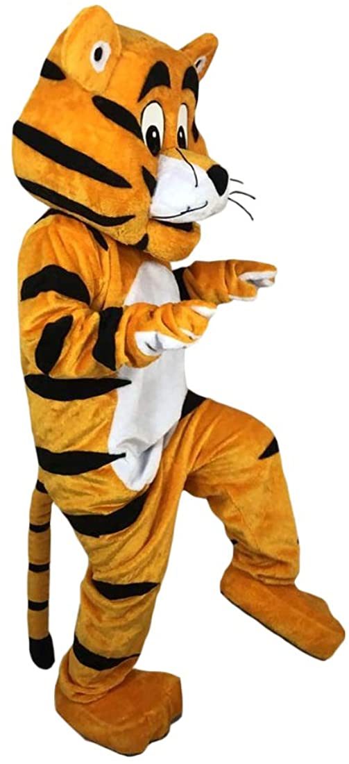 Fantasia Tigre Mascote Luxo Alegre Fantasia Tigre Mascote Luxo Alegre