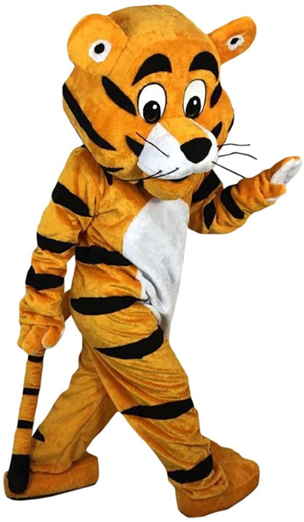 Fantasia Tigre Mascote Luxo Alegre Fantasia Tigre Mascote Luxo Alegre