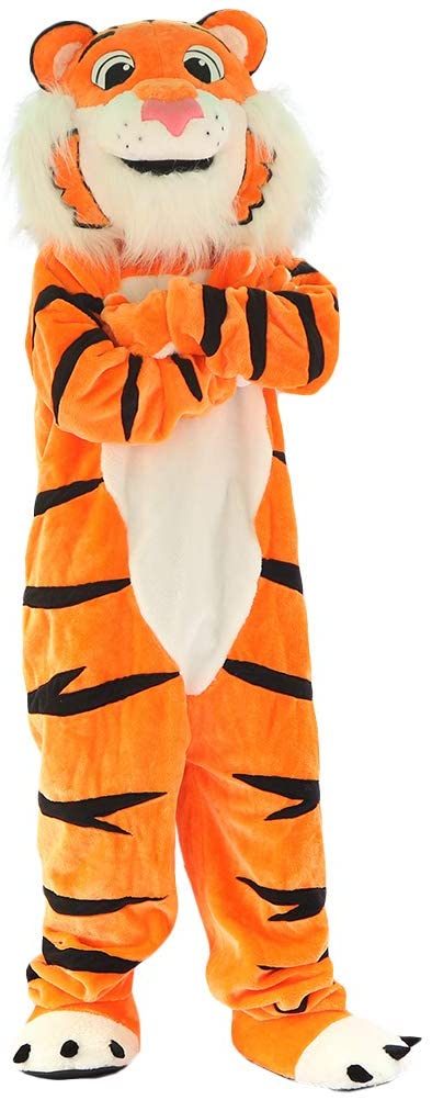 Fantasia Tigre Mascote Luxo Clássico Fantasia Tigre Mascote Luxo Clássico