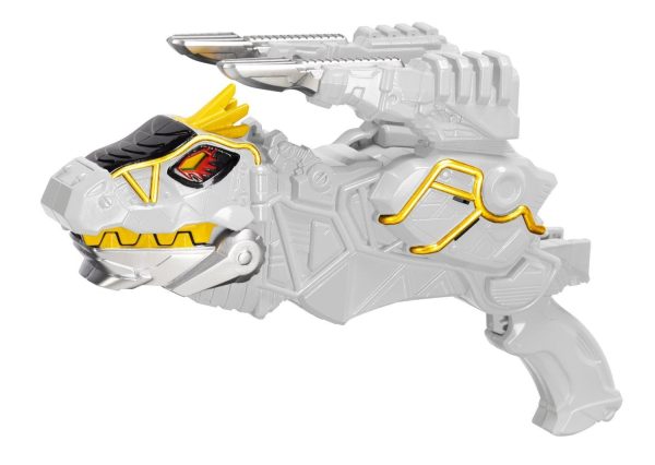Arma de Power Rangers Dino Charger Prata Arma de Power Rangers Dino Charger Prata