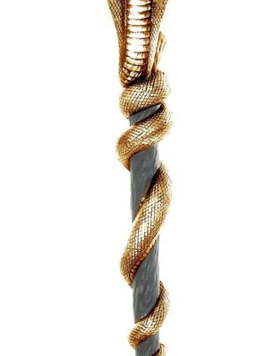 Cajado Faraó com Cobra Adulto Masculino Luxo