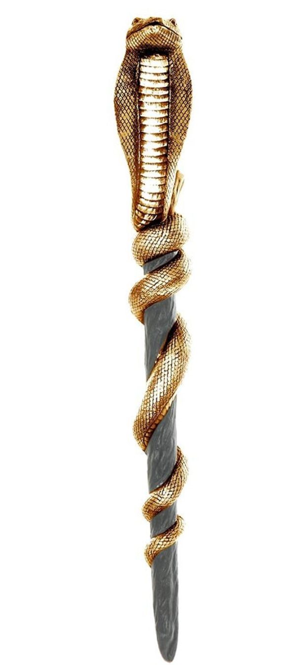 Cajado Faraó com Cobra Adulto Masculino Luxo Cajado Faraó com Cobra Adulto Masculino Luxo