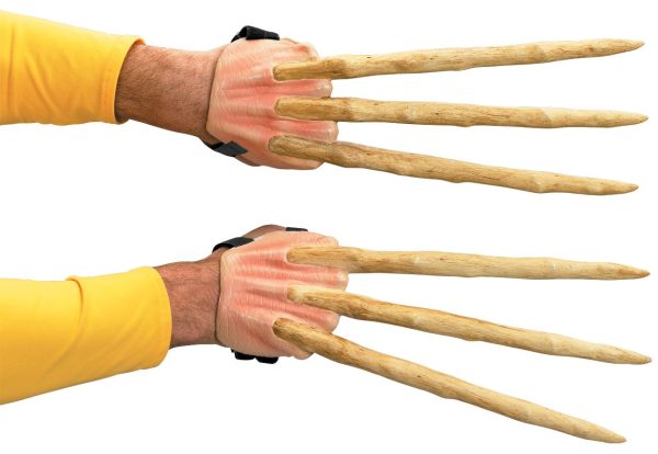 Garras do X Men Wolverine Adulto de Osso Garras do X Men Wolverine Adulto de Osso