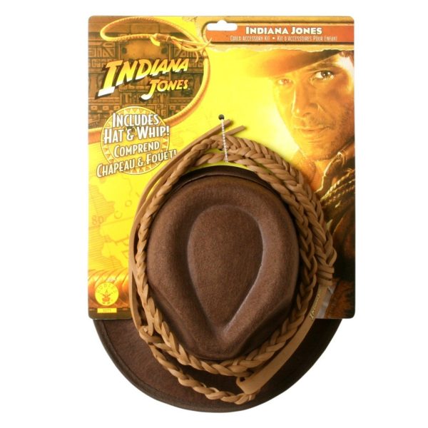 Indiana Jones Chapéu e Chicote Infantil Indiana Jones Chapéu e Chicote Infantil