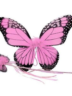 Asa Borboleta Infantil Luxo Rosa Asa Borboleta Infantil Luxo Rosa