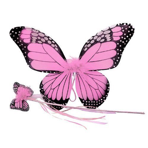 Asa Borboleta Infantil Luxo Rosa Asa Borboleta Infantil Luxo Rosa