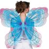 Asa de Borboleta Luxo Azul e Rosa Adulto