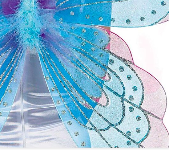 Asa de Borboleta Luxo Azul e Rosa Adulto Asa de Borboleta Luxo Azul e Rosa Adulto