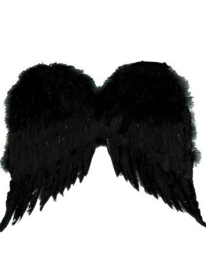 Asa Preta Adulto para Anjo Negro Luxo Asa Preta Adulto para Anjo Negro Luxo