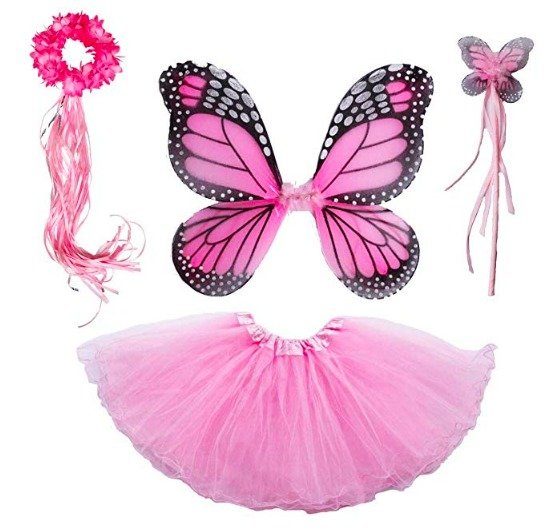 Fantasia Borboleta Rosa Infantil Adorável Fantasia Borboleta Rosa Infantil Adorável