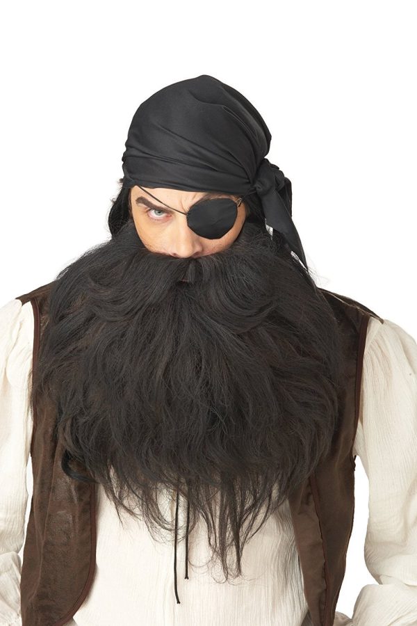 Barba e Bigode Preta Adulto