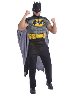 Camiseta Adulto do Batman com Músculos Camiseta Adulto do Batman com Músculos