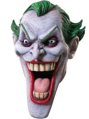 Máscara do Coringa Adulto Histórias em Quadrinhos Máscara do Coringa Adulto Histórias em Quadrinhos